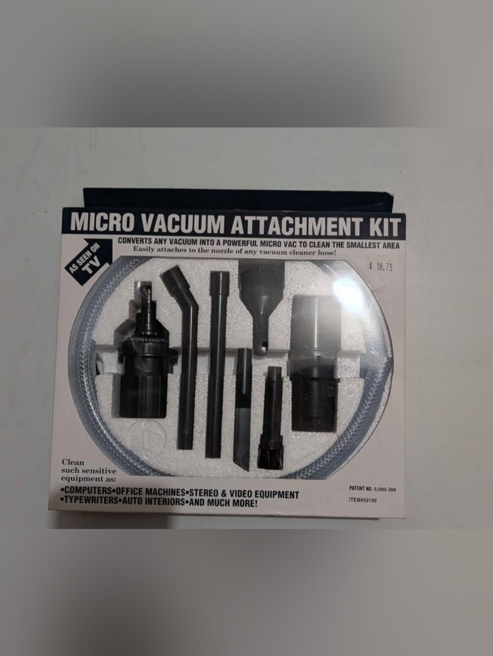 Micro Vacuum Attachment Kit Fits ALL Vacuums 8PC New In Package